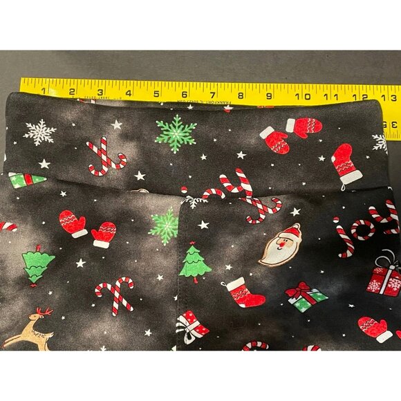 No Boundaries Christmas fleece sweatpants womens medium 7 - 9 24 x 29 black - Picture 6 of 10